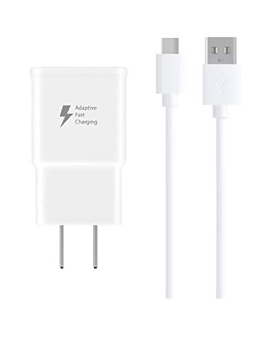 Samsung Charger Fast Charging with USB Type C Cable for Samsung Galaxy S10/S10e/S10 Plus/S9/S9 Plus/S8/S8 Plus/Note 8/Note 9/Note 10/Note 20/A03s/A13/A20/A30/A31/A32/A50/A51/A52/A53/S20/S21/S22 Ultra