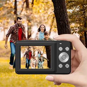 1080p high-definition digital camera, 44 million photos, 16x digital zoom camera anti-shake proof home camera, built in night vision flash, electronic anti-shake, gift for family