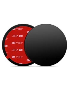 3m vhb sticky adhesive pad replacement for dashboard/ dash cam suction cup mount, 80 mm/3.15″ circle double sided