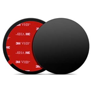 3M VHB Sticky Adhesive Pad Replacement for Dashboard/ Dash Cam Suction Cup Mount, 80 mm/3.15" Circle Double Sided