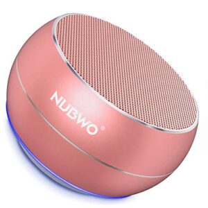 nubwo portable bluetooth wireless speaker with bass tws, bulti in mic, 15h playtime small speaker for iphone, ipad, mac, tablet, echo