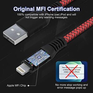 Extra Long iPhone Charger Cable, 20FT/6M Lightning Cord [Apple MFi Certified] Nylon Braided 2.4A Fast Charging Syncing Cable, USB Charging Cable for iPhone14 13 12 11 Pro Max Mini XR XS X