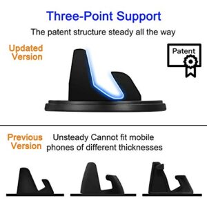 SRUNP Dashboard Phone Holder for Car[Vertical Horizontal 360°Rotate] Car Phone Mount,Dashboard Cell Phone Holder Compatible iPhone 12 11 XS X 8 7 Pro Max Samsung Android Smartphones and More