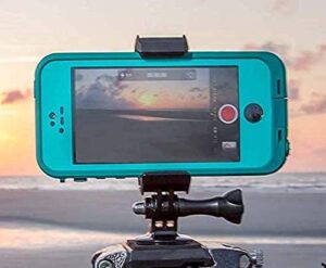 goworx freeride phone mount 3-in-1 action camera mount + tripod adapter for iphone, galaxy, gopro & smart phones