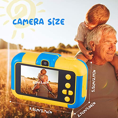 Kids Camera,2.4 Inch 1080p Dual Lens Digital Camera for Kids Birthday Gifts for Boys