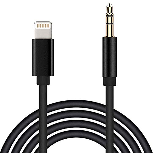 Aux Cord for iPhone, [Apple MFi Certified] Lightning to 3.5mm Audio Cable for Car, Headphone Jack Adapter Compatible with iPhone 12/11/XS/XR/X/8/7/6/iPad to Car/Home Stereo/Headphone/Speaker (3.3ft)