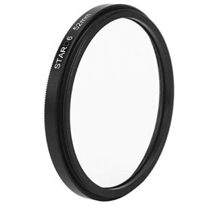 RvSky Digital Camera Accessories Junestar 52mm Star Lens Filter for Nikon Fujifilm Camera Lenses