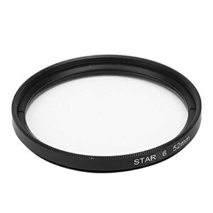 RvSky Digital Camera Accessories Junestar 52mm Star Lens Filter for Nikon Fujifilm Camera Lenses