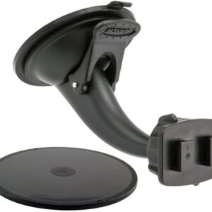 ARKON Replacement Upgrade or Additional Windshield Dashboard Sticky Suction Mount for Dual T Holders - Retail Packaging - Black