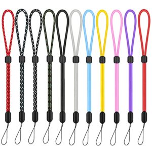 Hand Wrist Strap Lanyard, 6 Pack 9.5inch Adjustable Nylon Wristlet Straps Keychain String for Cell Phone Case Holder, AirPods Pro 2 2022, Camera, Key, GoPro, USB Drive, Ski Glove (Multi-ColorA)