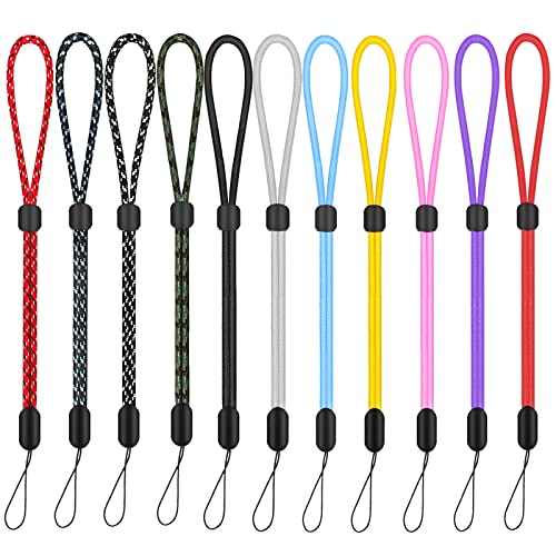 Hand Wrist Strap Lanyard, 6 Pack 9.5inch Adjustable Nylon Wristlet Straps Keychain String for Cell Phone Case Holder, AirPods Pro 2 2022, Camera, Key, GoPro, USB Drive, Ski Glove (Multi-ColorA)