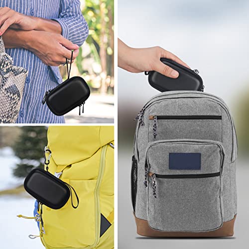 Elonbo Asthma Inhaler Carrying Case, Ventolin Inhaler Travel Organize Holder Bag, Mesh Pocket Fits Asthma Mediction, Black (CASE ONLY! Inhaler Medicine Not Included)