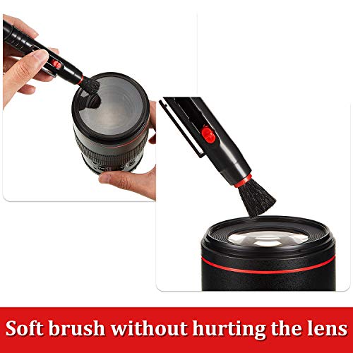 3 Pieces Multifunction Lens Cleaning Pen Brush, Lens Brush Camera Screen Cleaning Pen for Camera, SLR, Telescope, Magnifying Glass, Phone