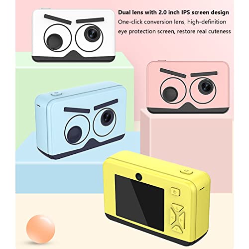 LINXHE Kids Camera Toys for Girls Boys Children Digital Cameras Shockproof Protection Ideal Christmas Birthday Gifts for Girl boy with 32GB Memory Card (Color : White)
