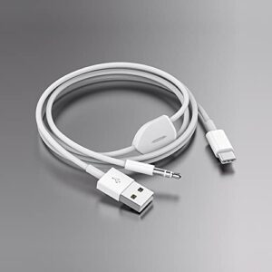 2in1 Type C to 3.5mm Audio Charging Cable Compatible with Google Pixel 4/4XL, Samsung Galaxy S20/S20 and OtherPhone with Type C Port, Works with Car Stereo, Speaker, Headphone While Charge Phone