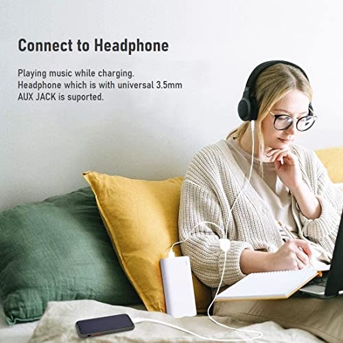 2in1 Type C to 3.5mm Audio Charging Cable Compatible with Google Pixel 4/4XL, Samsung Galaxy S20/S20 and OtherPhone with Type C Port, Works with Car Stereo, Speaker, Headphone While Charge Phone