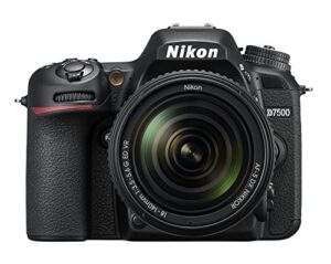 nikon d7500 camera body with 18-140 mm vr digital dslr kit – black