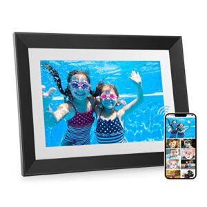 digital picture frame – benibela 10.1 inch 2.4g/5g dual wifi fhd 1920 * 1200 ai smart electronic photo frame, touch screen, 32gb, ai recognition, 2 filter, slideshow, share video via email app usb