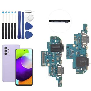 usb charging port for samsung galaxy a52 5g dock connector charger board flex cable assembly replacement for a526b a5260 a526u a526w with kit