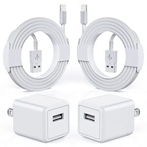 iPhone Charger, 2Pack[Apple MFi Certified]Apple Charger Fast USB Wall Charger Travel Plug Block with Lightning Cable iPhone Charger Cord Quick Charging for iPhone 14/13/12/11 Pro/XS MAX/XR/8/7/6s/iPad