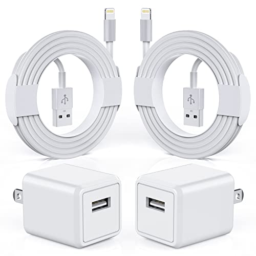 iPhone Charger, 2Pack[Apple MFi Certified]Apple Charger Fast USB Wall Charger Travel Plug Block with Lightning Cable iPhone Charger Cord Quick Charging for iPhone 14/13/12/11 Pro/XS MAX/XR/8/7/6s/iPad