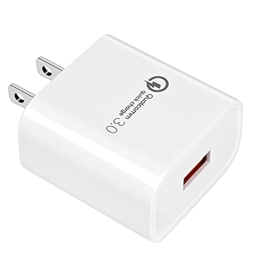 TPLTECH Quick Charge3.0 Wall Charger High Speed Charging for Xiaomi Redmi Note 7 8/Note 8 9 Pro/9S,Mi 8/8 Lite/8 Pro,Mi 9 SE Lite,9T Dash Pro,Mi A2 A3,MI Mix 3 2/Mix 2S,Pocophone F1,6.5Ft Type C Cord