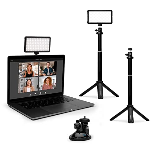 Lume Cube Broadcast Lighting Kit (Pack of 2) | Zoom Lighting, Webcam Light for Computer | Video Conference Lighting Kit for Laptop with Adjustable Brightness & Color Temp, Tripod & Mount Included