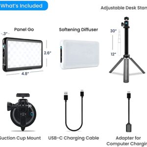 Lume Cube Broadcast Lighting Kit (Pack of 2) | Zoom Lighting, Webcam Light for Computer | Video Conference Lighting Kit for Laptop with Adjustable Brightness & Color Temp, Tripod & Mount Included