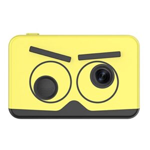 linxhe kids camera toys for girls boys children digital cameras shockproof protection ideal christmas birthday gifts for girl boy with 32gb memory card (color : yellow)