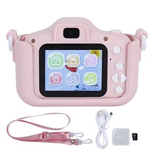 Digital Camera,Toddler Camera,Children Camera 40MP Cartoon Cat Photograph Camera,Anti-Drop Children Cartoon Selfie Dual Camera with Puzzle Games Birthday Gifts(Pink)