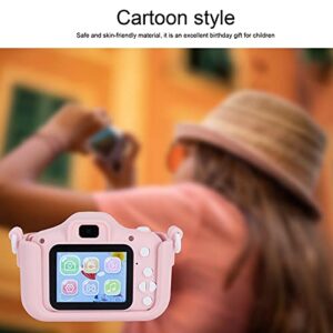 Digital Camera,Toddler Camera,Children Camera 40MP Cartoon Cat Photograph Camera,Anti-Drop Children Cartoon Selfie Dual Camera with Puzzle Games Birthday Gifts(Pink)