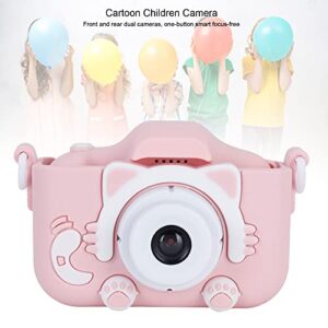 Digital Camera,Toddler Camera,Children Camera 40MP Cartoon Cat Photograph Camera,Anti-Drop Children Cartoon Selfie Dual Camera with Puzzle Games Birthday Gifts(Pink)