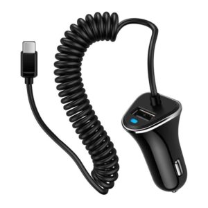fast car charger pixel 7 type c car plug android usb c cigarette lighter car adapter fast charging c coiled cable for samsung galaxy a14 5g/s23/a54/a34/a23/z fold 4/a13/s21 fe/a53/a03s,pixel 7 pro/6a