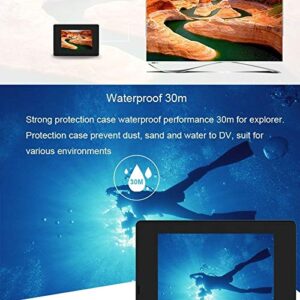 Multi-Function Shooting HF40 Sport Camera with 30m Waterproof Case, Generalplus 6624, 2.0 inch LCD Screen(Black/Gold) (Color : Gold)