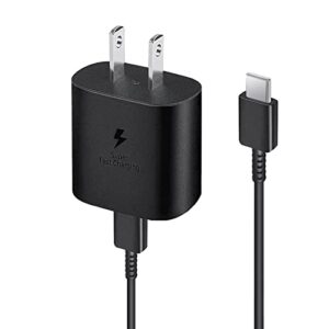 45w usb c fast charger,super fast charger with 5ft type c fast charging cable for samsung galaxy a53/a73/a33/s23 ultra/s23/s23+/s22 ultra/ s22+/s21 ultra/s21/a20/a03s/s20/z flip 3