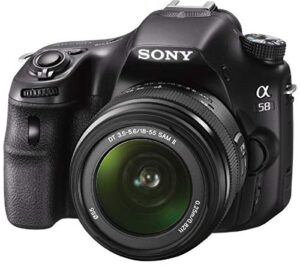 sony slt-a58k digital slr kit with 18-55mm zoom lens, 20.1mp slr camera with 3-inch lcd screen (black)