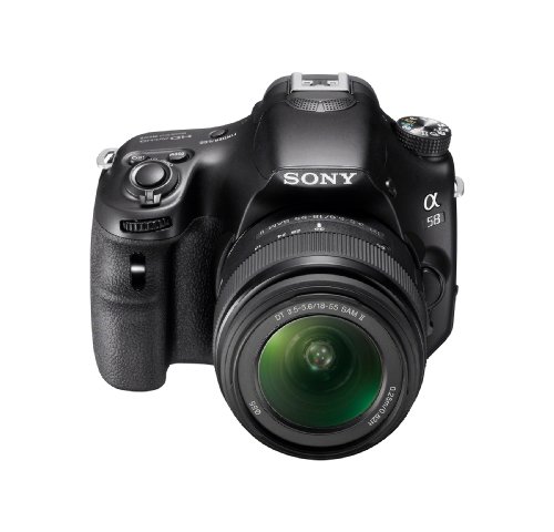 Sony SLT-A58K Digital SLR Kit with 18-55mm Zoom Lens, 20.1MP SLR Camera with 3-Inch LCD Screen (Black)