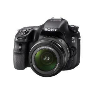 Sony SLT-A58K Digital SLR Kit with 18-55mm Zoom Lens, 20.1MP SLR Camera with 3-Inch LCD Screen (Black)