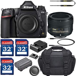 Nikon D780 DSLR Camera with AF-S NIKKOR 50mm f/1.8G Lens + 3 Memory Card Bundle