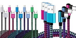 5 pack usb c cable and 3 pack right angle usb c cable