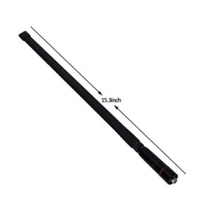 HYS SMA Female Antenna 15.3-Inch Foldable Dual Band UV VHF/UHF 144/430Mhz CS Tactics Antennas for Kenwood TYT BAOFENG UV-82 UV-B5 GT-3 BF-F8HP UV-5RA UV-5RE UV-5R