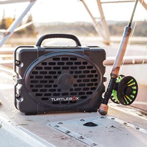 Turtlebox Gen 2: Loud! Outdoor Portable Bluetooth Speaker | Rugged, IP67, Waterproof, Impact Resistant & Dustproof (Plays to 120db, Pair 2X for True L-R Stereo), Thunderhead Gray/Black