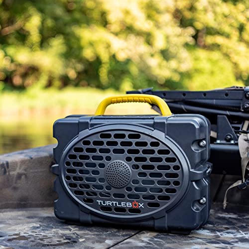 Turtlebox Gen 2: Loud! Outdoor Portable Bluetooth Speaker | Rugged, IP67, Waterproof, Impact Resistant & Dustproof (Plays to 120db, Pair 2X for True L-R Stereo), Thunderhead Gray/Black