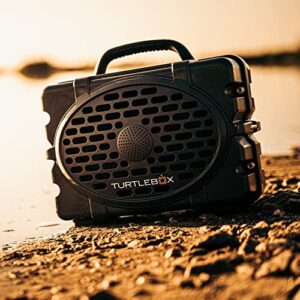 Turtlebox Gen 2: Loud! Outdoor Portable Bluetooth Speaker | Rugged, IP67, Waterproof, Impact Resistant & Dustproof (Plays to 120db, Pair 2X for True L-R Stereo), Thunderhead Gray/Black