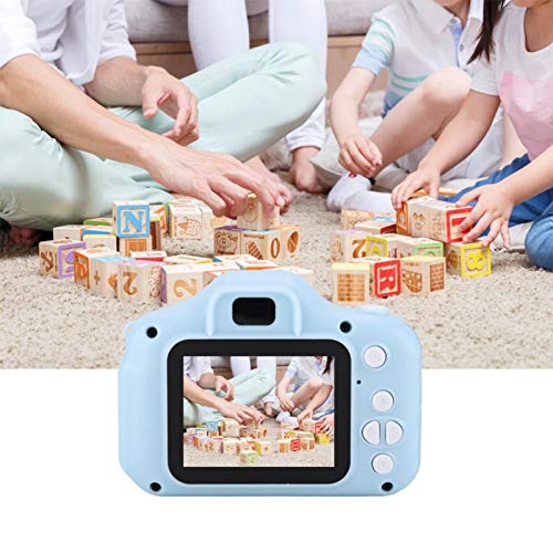 LZKW Kid Video Camera, One-Button Mini 1080P Digital Gift 2.0 Inch Toy Camera for Photo Taking for Video Recording(Blue)