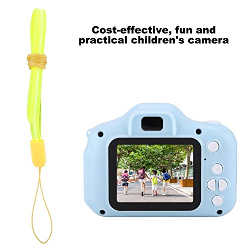 LZKW Kid Video Camera, One-Button Mini 1080P Digital Gift 2.0 Inch Toy Camera for Photo Taking for Video Recording(Blue)