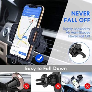 Miracase Air Vent Phone Holder for Car, Vehicle Cell Phone Mount Cradle with Adjustable Clip Compatible with iPhone 14 Series/iPhone 13 Series/iPhone 12 Series/11 Pro Max/Samsung and More