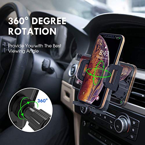 Miracase Air Vent Phone Holder for Car, Vehicle Cell Phone Mount Cradle with Adjustable Clip Compatible with iPhone 14 Series/iPhone 13 Series/iPhone 12 Series/11 Pro Max/Samsung and More