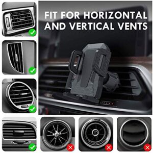 Miracase Air Vent Phone Holder for Car, Vehicle Cell Phone Mount Cradle with Adjustable Clip Compatible with iPhone 14 Series/iPhone 13 Series/iPhone 12 Series/11 Pro Max/Samsung and More