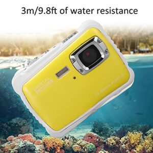 CHICIRIS HD Digital Camera, Cute 12MP Kids Camera Compact for Gift for Toy(Yellow)